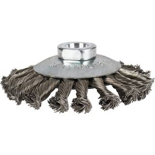 Keglestålbørste 28KDZR 115×27,5×M14 E0,35INOX