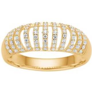 Joanli Nor PiperNor ring i forgyldt med cubic zirkonia - Str. 54