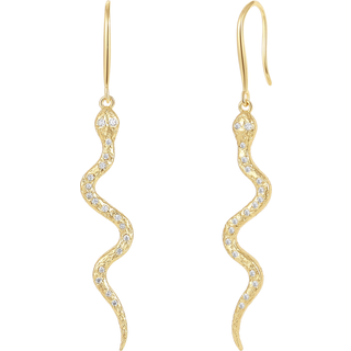 Cobra Earrings - Forgyldt