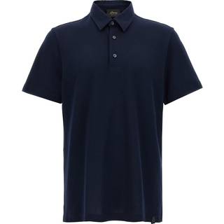 Brioni Short Sleeve Polo Piquet Navy