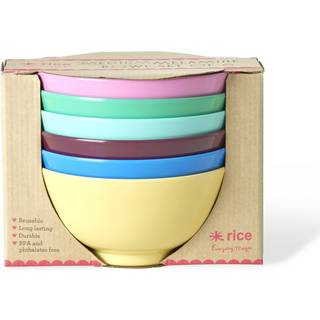 RICE Rice melaminskål medium 70 cl 6-pak Show your true colors