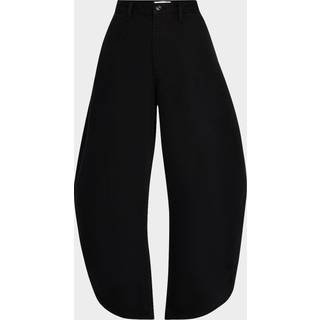 Frame Boomerang mid-rise barrel-leg jeans - black - 31