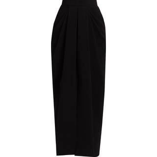 Max Mara Ridente pleated cady maxi skirt - black - S