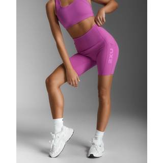 2XU Women's Form Stash Hi-Rise Bike Short Hyper Violet/hyper Violet, L