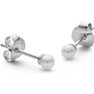 Pearl Studs Sterling Sølv Øreringe fra byBiehl med Ferskvandsperle