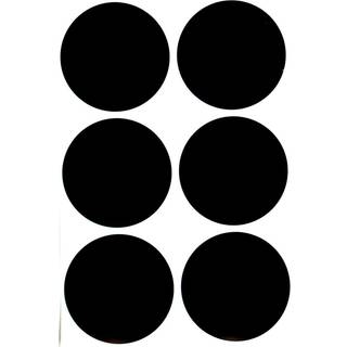 Royal Green - Farvet runde 2 tommer sort 50 mm priketiketter til multifunktion