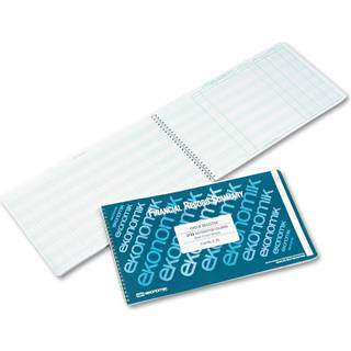 Ekonomik E20 Wirebound Check Register Regnskabssystem 8 3/4 x 14 3/4 40 sider
