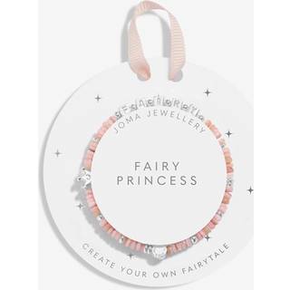 Joma Pink Cubes Fairy Princess Kids Bracelet - Silver - 15.5cm