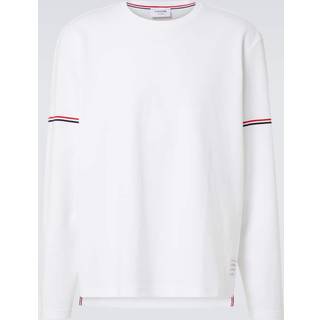 Thom Browne RWB Stripe cotton jersey T-shirt - white - L