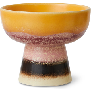 HKliving 70's tapasskål på fod S Ø11x9,5 cm Sunshade