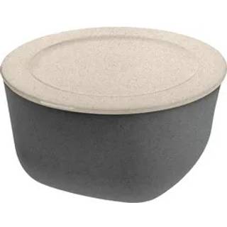 Koziol Connect skål/skål med låg 4 L biocirk termoplast Nature ask grey