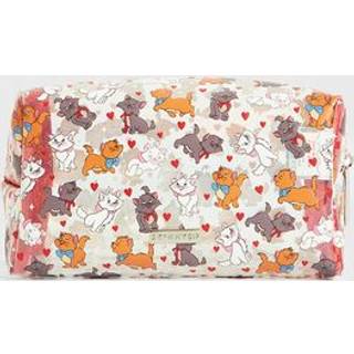 Skinnydip Skinnydip Brown Disney Aristocats Ditsy Heart Makeup Bag