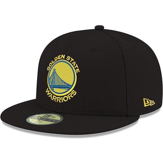 NBA Golden State Warriors Men's Official 59Fifty Fitted Cap 7.5 Black