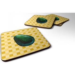 """" Caroline's Treasures hele Avacado på Basketweave Dekorative Coasters 3.5 multicolor """"