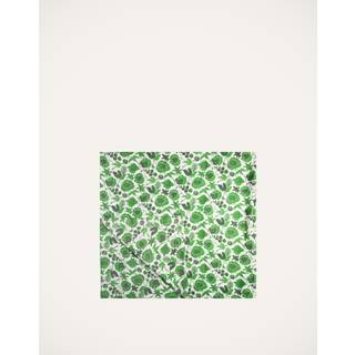 La DoubleJ Table Linens - 'Wildbird' tablecloth, medium, green in green 100% LINEN