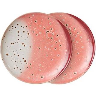 HKliving 70's tallerken Ø 17,5 cm 2-pak Lychee