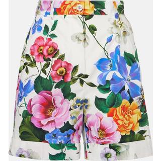 Dolce&Gabbana Floral cotton shorts - white - XS