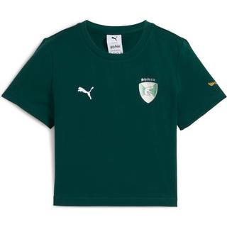 Women's Puma x HARRY POTTER Baby Tee Youth, Green, Size 11-12Y, Shop - Dark Myrtle - 11-12Y