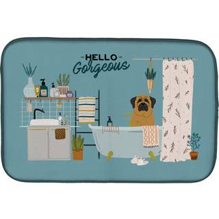 """" Caroline's Treasures CK7440DDM Mastiff i badekarvasket-tørringsmedier 14 x 21 multicolor """"