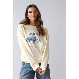 M & Co Riviera Tryk 100% Bomuld Sweat TopEU 48 (UK 20)