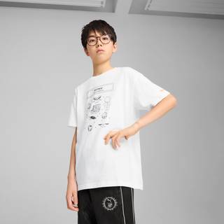 Puma x HARRY POTTER Relaxed Graphic Tee Youth, White, Size 9-10Y, Kids - White - 9-10Y