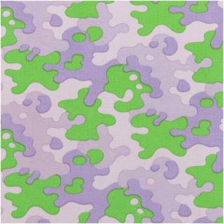 Stoffabschnitt Canvas Camouflage grün-lila 50x140cm - Mehrfarbig