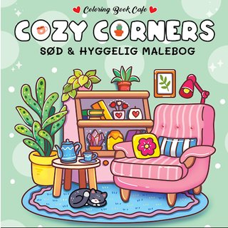 Cozy Corners malebog - Coloring Book Cafe (På lager i butik)