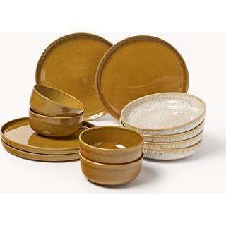 Håndlavet Keramik Stel Ethel (Sæt af 12)