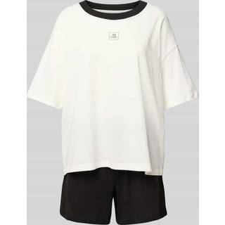 Marc O Polo Organic Cotton Short Pyjama Set - White/Black - Medium