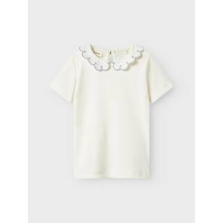 Lil Atelier Fundo Slim Top - Coconut Milk/Zen Blue