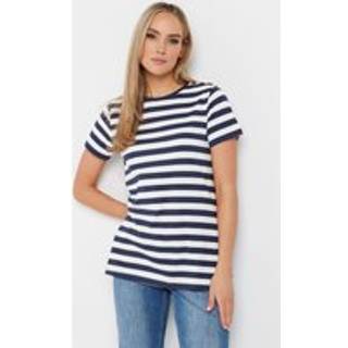 Lts Tall Navy Blue Striped Tshirt Size 18