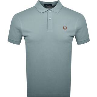 Fred Perry Plain Polo T Shirt Blue