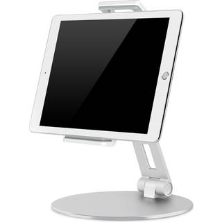 WERGON - Isaac - iPhone / Smartphone / Tablet - Aluminium Fleksibel Desktop Design holder 7-12,9 - Sølv