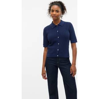 Vmluxlight Strikket Poloshirt