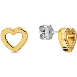 Gold-Plated Heart Earrings