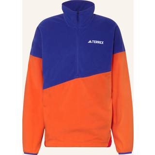 Terrex Multi Climawarm Fleece anorak - Semi Lucid Blue / Semi Impact Orange / Pure Ruby