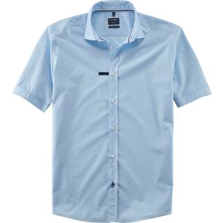 OLYMP Herren Kurzarmhemd blau
