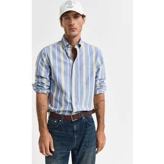 GANT Herre Regular fit stribet Archive Oxford-skjorte (L)