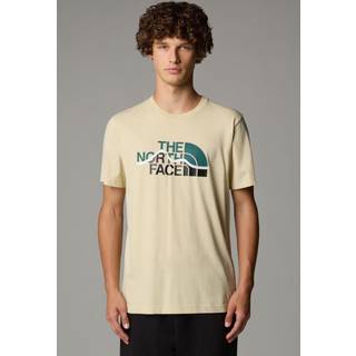 The North Face S/S Mountain Line Tee T-shirt Herrer størrelse L farve beige