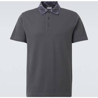 Burberry Cotton polo shirt - blue - IT 44