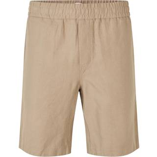Samsøe Samsøe Smith Cotton/Linen Drawstring Shorts Greige