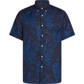 Tommy Hilfiger Herren Kurzarmhemd blau geblümt