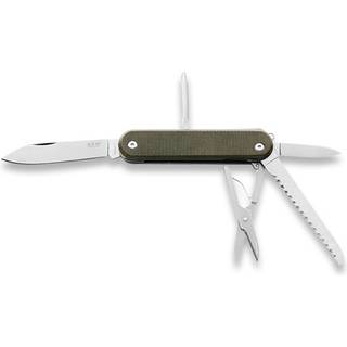 Malga 5 multiværktøj, Green Canvas Micarta