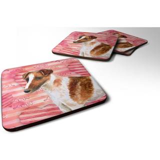"""" Caroline's Treasures Glat Fox Terrier Love Decorative Coasters multicolor """"
