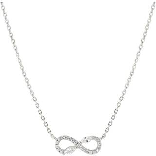 Nomination Silver White Crystal Infinity Necklace - 44cm