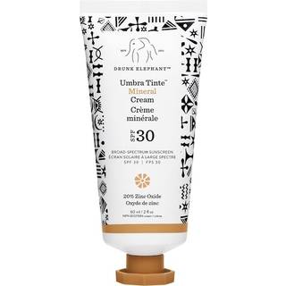 Drunk Elephant Ansigtspleje Solbeskyttelse Umbra Mineral Cream SPF 30/PA+++ Tinte 60 ml (5.300,00 kr / 1 l) - 60 ml
