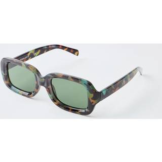 Mens Brown Leopard Retro Sunglasses