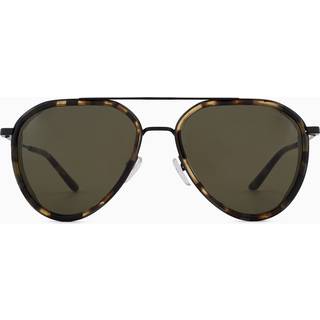 Emporio Armani Mand EA2163 300173 Solbriller Metal Sort Brun Pilot Normal
