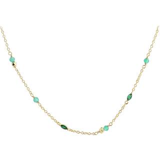 GREEN GARDEN NECKLACE | GOLDEN