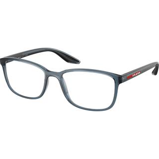 Prada Linea Rossa Mand PS 07RV CZH1O1 Vista -rammer Injiceret Blå Transparent Pillow Normal